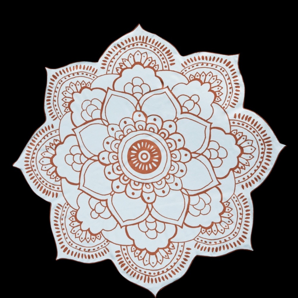 VIX Blue Lotus Shaped Beach Towel - New